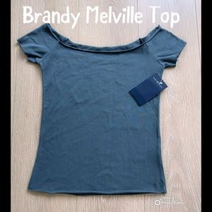Brandy Melville Bonnie Short Sleeve Top